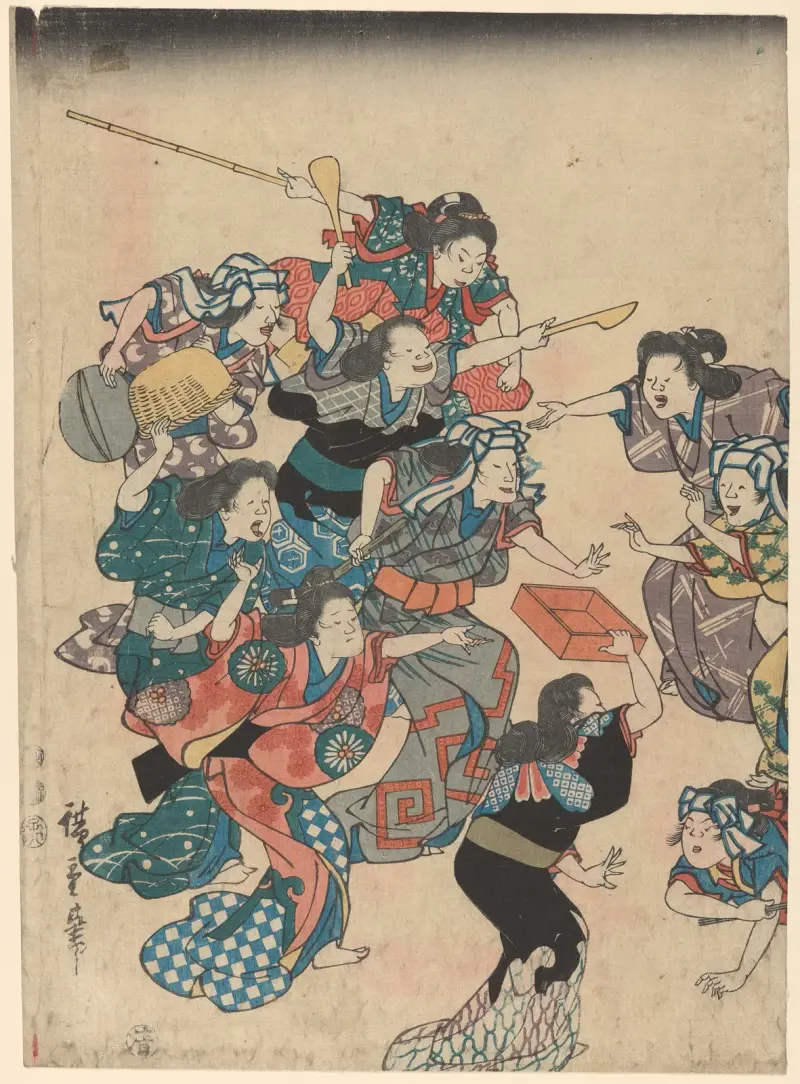 Servants’ Quarrel – Nr. 1, Utagawa Hiroshige