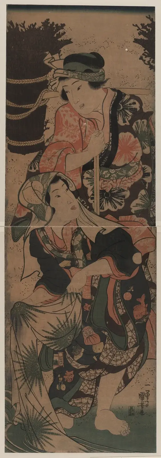 Ris och tvätt av Utagawa Kuniyoshi