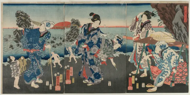 Soluppgång över Futamibukten av Utagawa Kuniyoshi