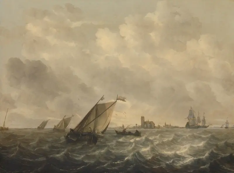 River View av Abraham van Beyeren