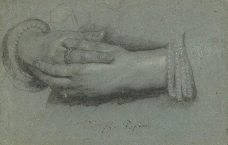 Study of a Woman’s Hands av Cornelis Jonson van Ceulen