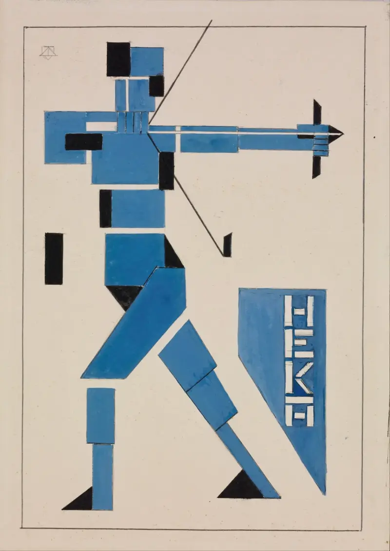 Design for Poster av Theo van Doesburg