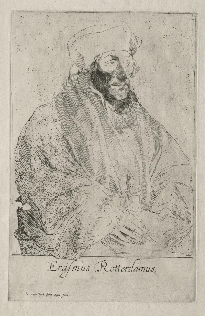 Desiderius Erasmus von Rotterdam von Anthony van Dyck
