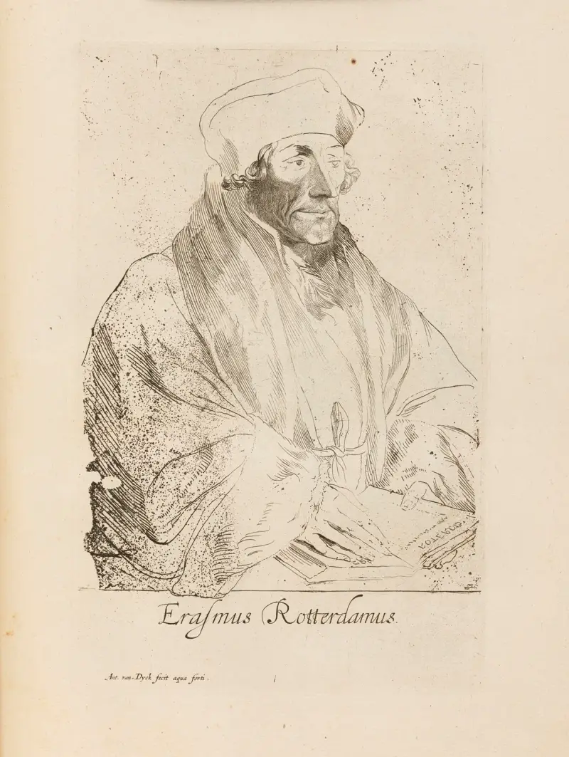 Erasmus von Rotterdam von Anthony van Dyck