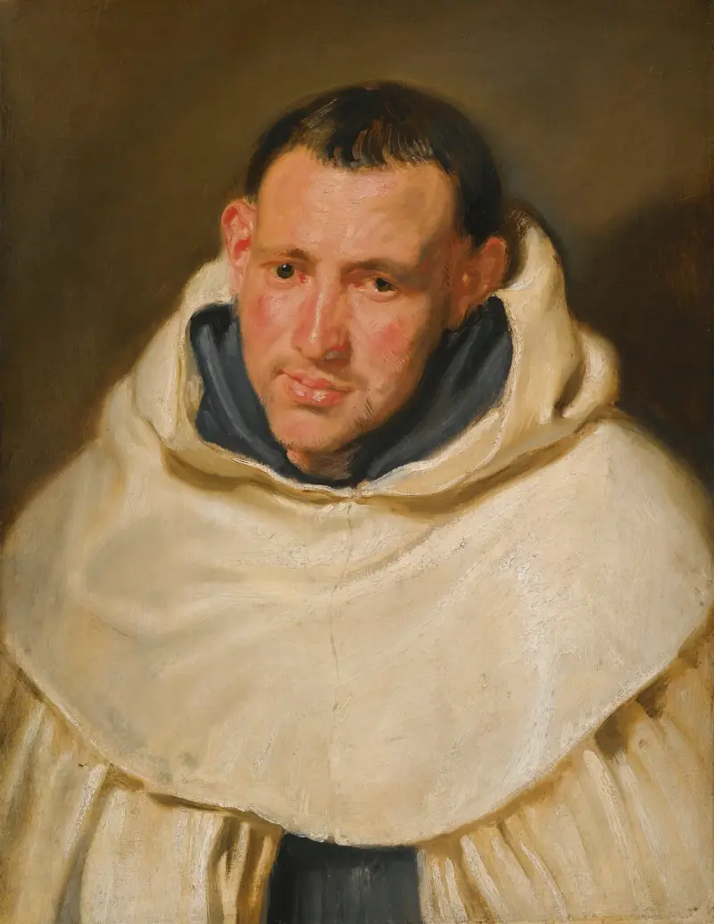 Porträt eines Karmelitenmönchs, Kopf und Schultern von Anthony van Dyck