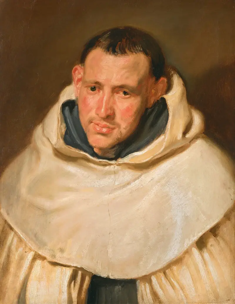 Porträtt av en karmelitmunk av Anthony van Dyck