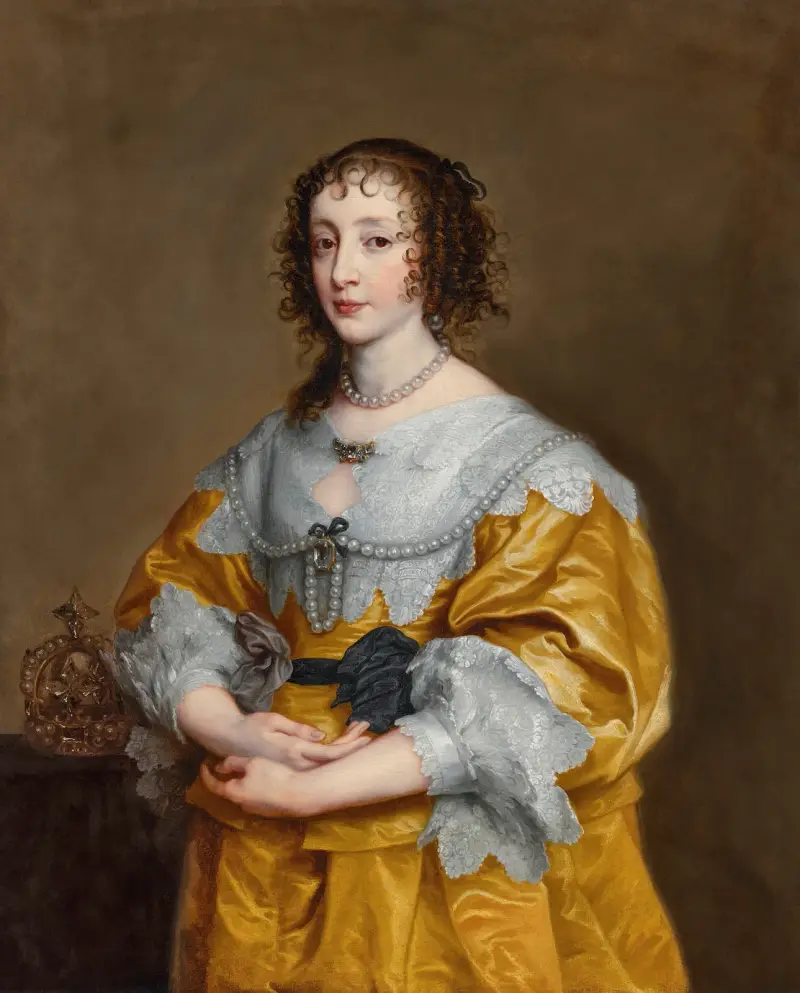 Porträtt av drottning Henrietta Maria av Anthony van Dyck