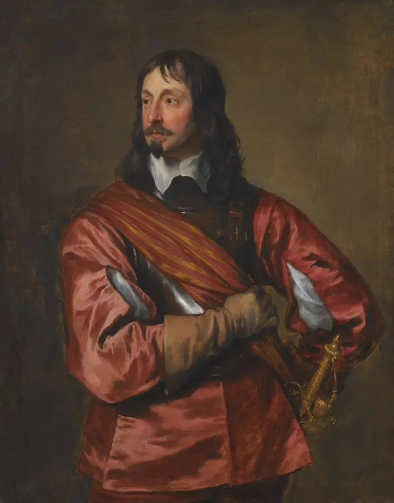 Porträtt av sir John Mennes av Anthony van Dyck