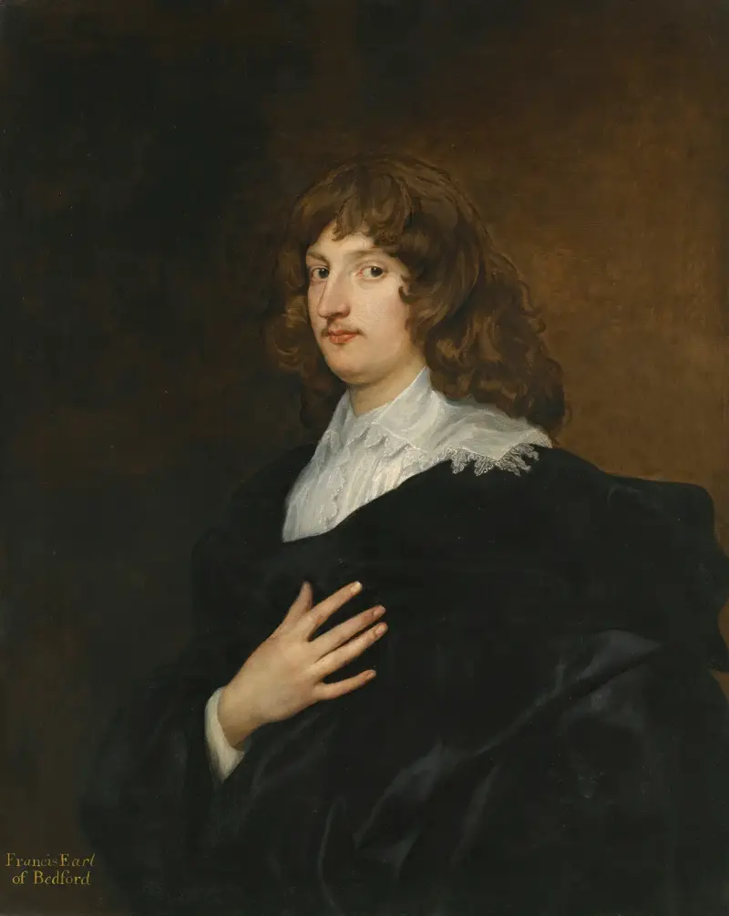Porträtt av William Russell, 5:e earl och senare 1:e hertig av Bedford av Anthony van Dyck