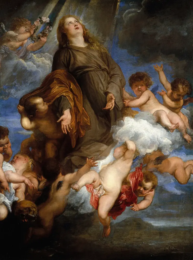 Sankta Rosalia förbön för pestens offer i Palermo av Anthony van Dyck