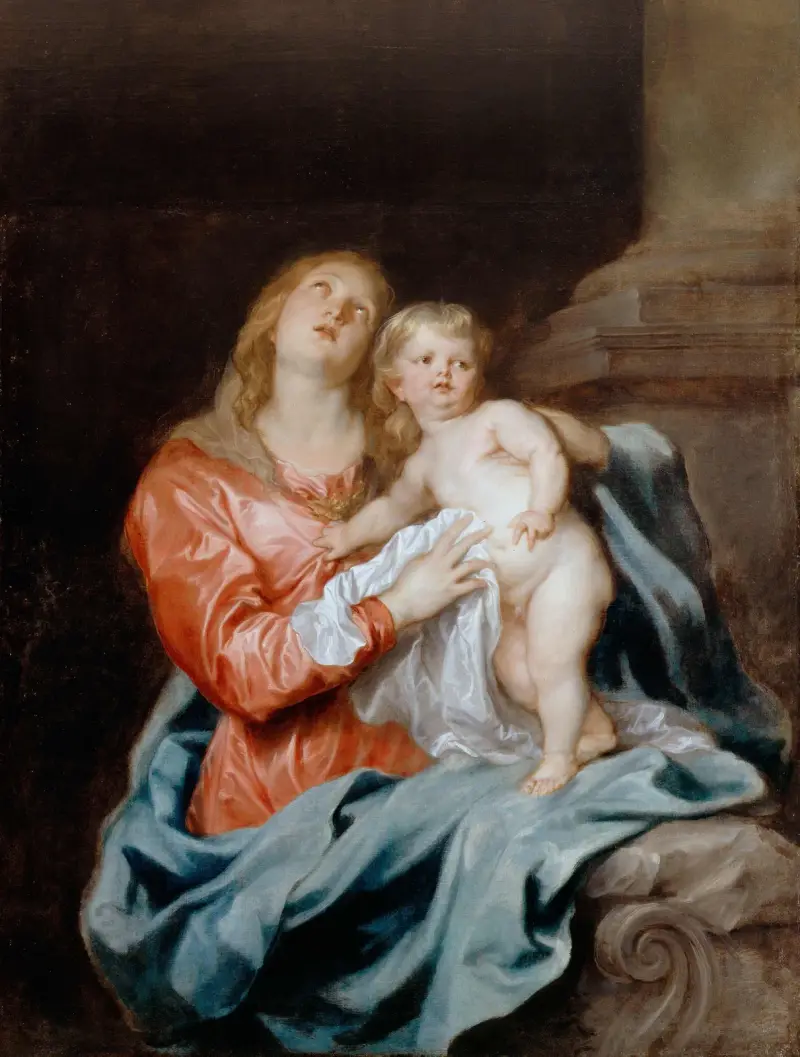 Madona s dítětem – č. 1, Anthony van Dyck