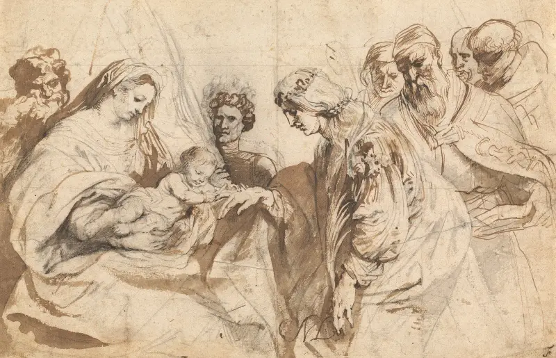 Die mystische Vermählung der heiligen Katharina von Anthony van Dyck