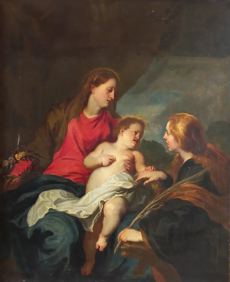Mistyczne zaślubiny św. Katarzyny Aleksandryjskiej, Anthony van Dyck