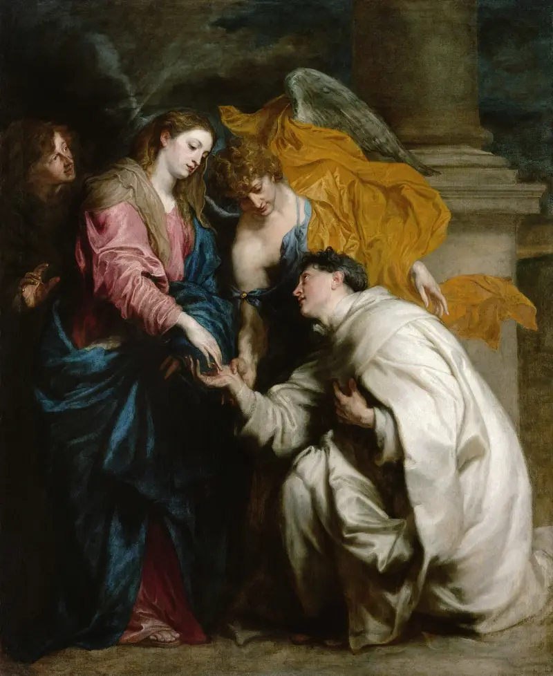 Den salige Hermann Josephs syn av Anthony van Dyck