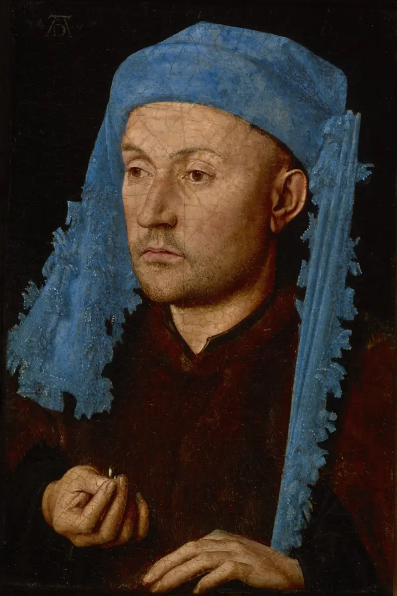 Man in a Blue Cap av Jan van Eyck