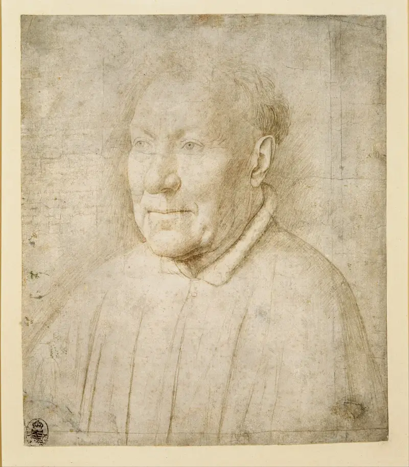 Porträtt av kardinal Niccolò Albergati av Jan van Eyck