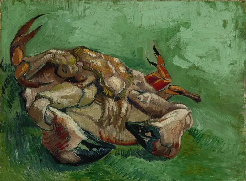 A crab on its back av Vincent van Gogh