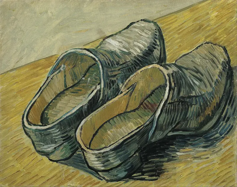 A pair of leather clogs av Vincent van Gogh