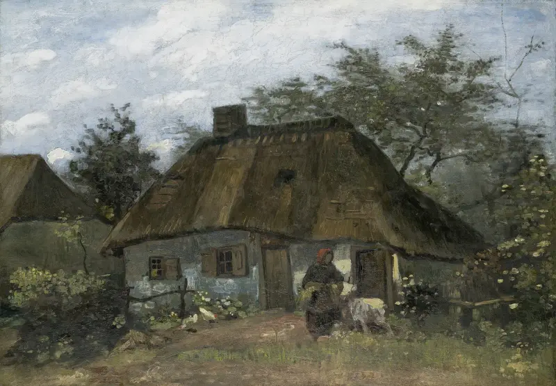Farmhouse in Nuenen av Vincent van Gogh