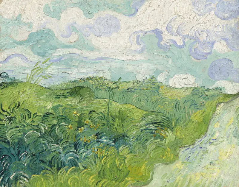 Zielone pole pszenicy, Auvers, Vincent van Gogh
