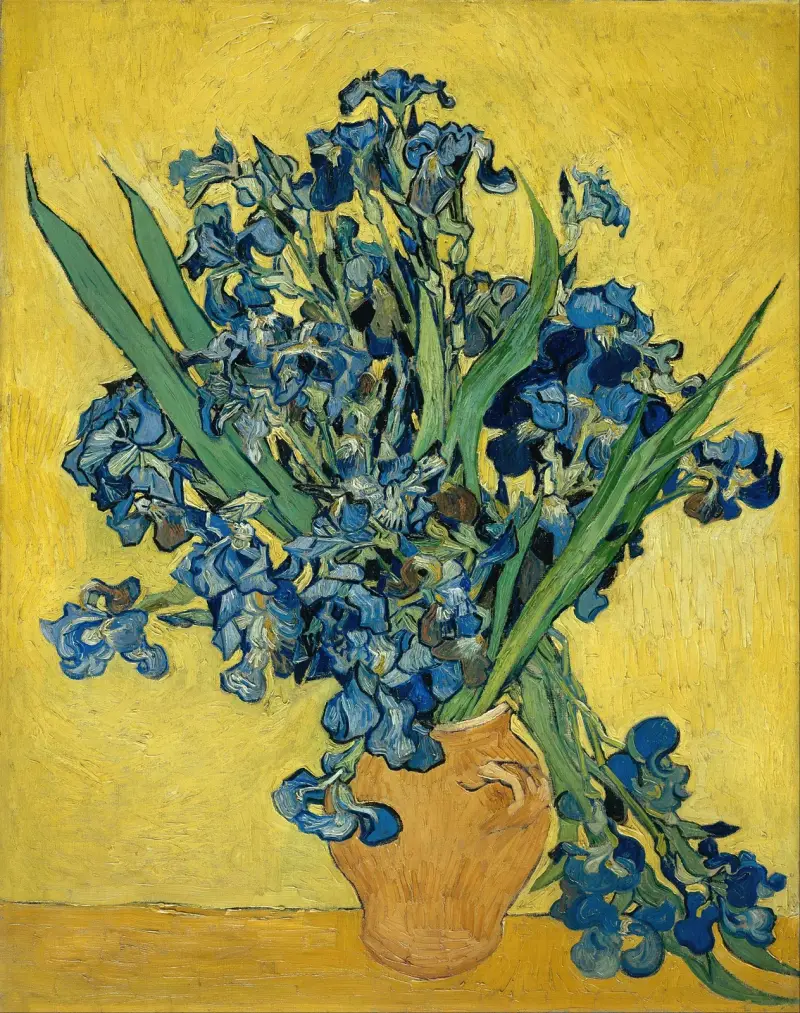 Irises, 1890 – nr 2 av Vincent van Gogh