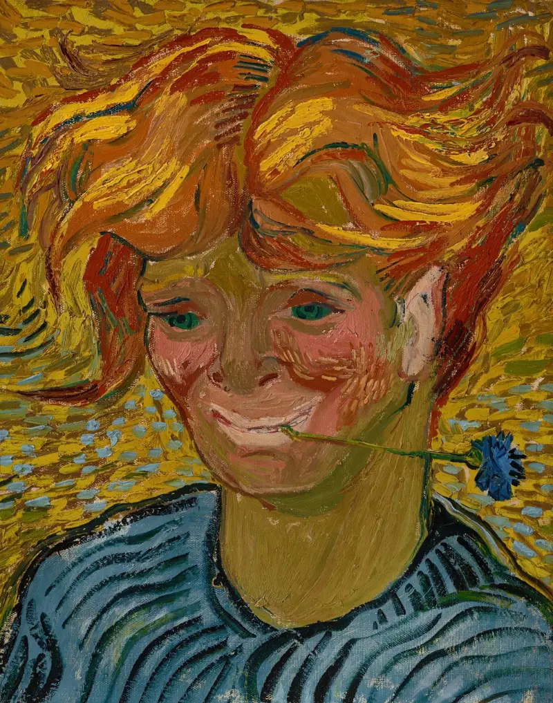 Jeune homme au bleuet av Vincent van Gogh