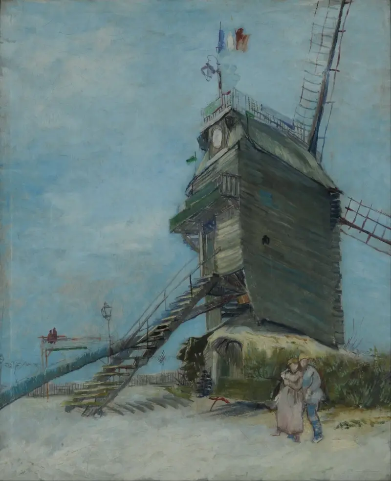 Le Moulin de la Galette av Vincent van Gogh