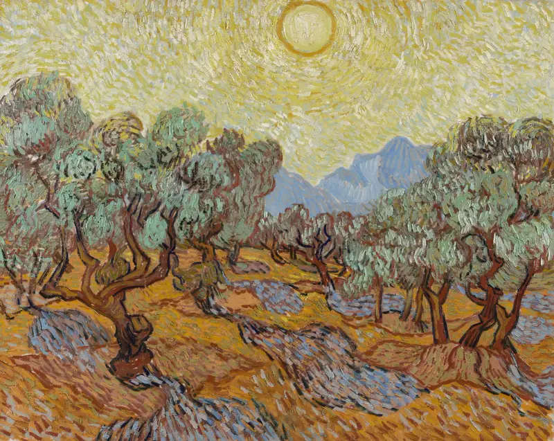 Olivenbäume, 1889 – Nr. 1 von Vincent van Gogh