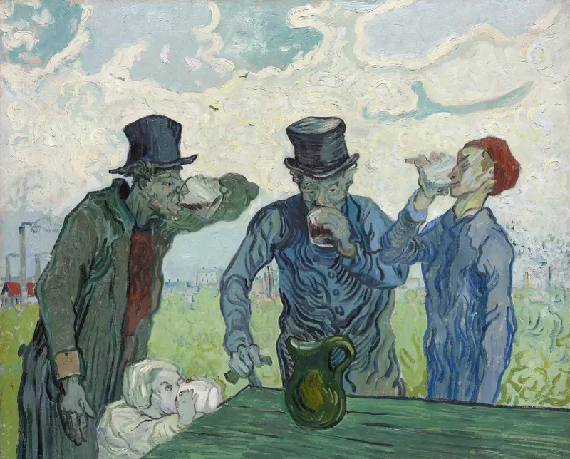 The Drinkers av Vincent van Gogh