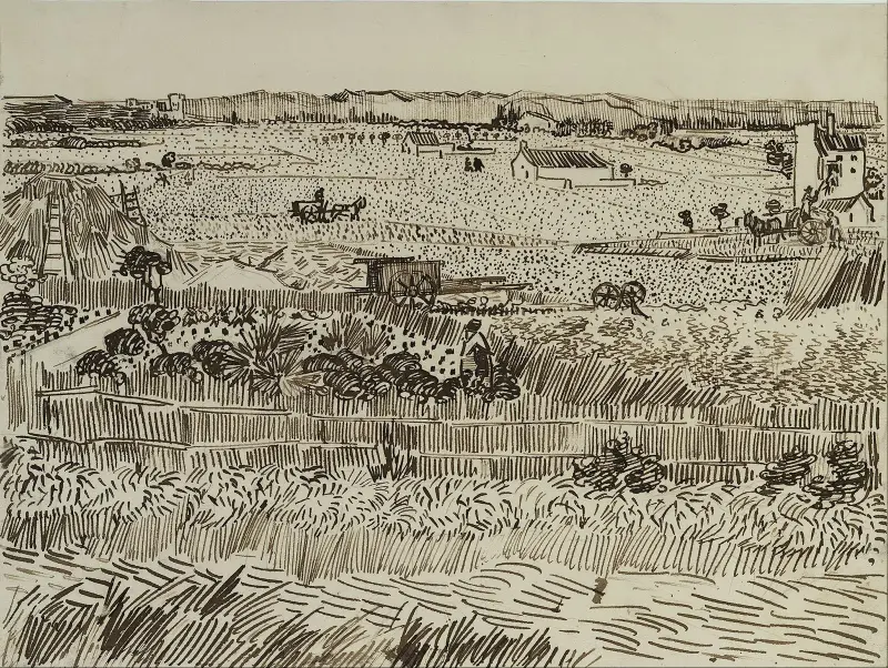 The Harvest (for Émile Bernard), 1888 – nr 3 av Vincent van Gogh