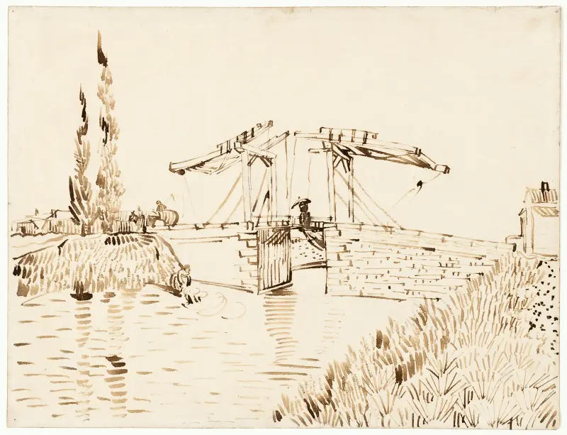 The Langlois Bridge, 1888 – nr 1 av Vincent van Gogh