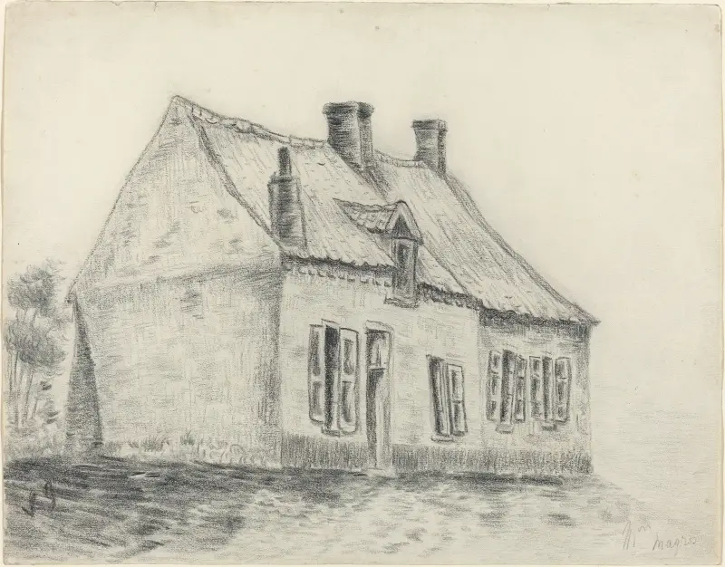 Das Magrot-Haus in Cuesmes von Vincent van Gogh