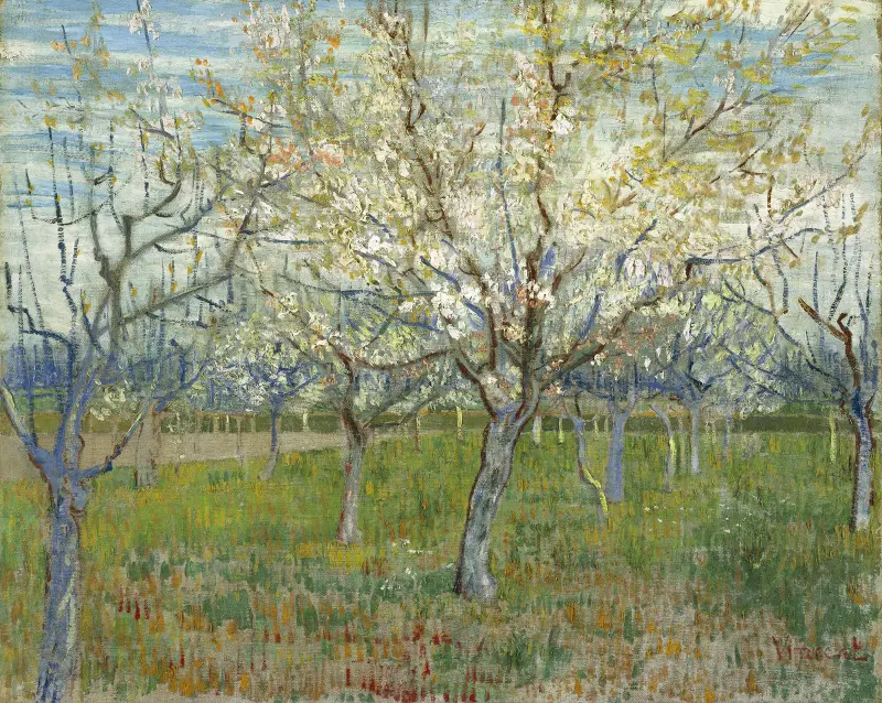 The Pink Orchard av Vincent van Gogh