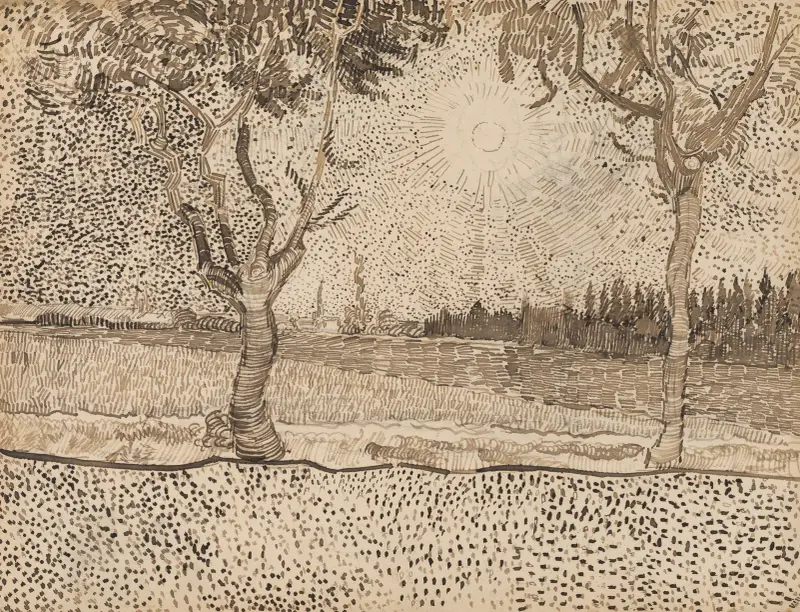 The Road to Tarascon av Vincent van Gogh