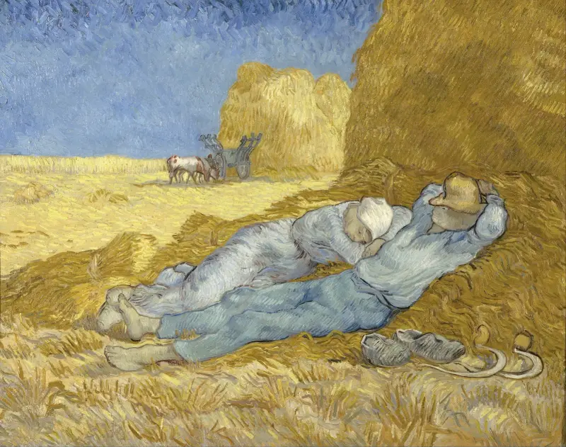 Polední odpočinek (podle Milleta), Vincent van Gogh