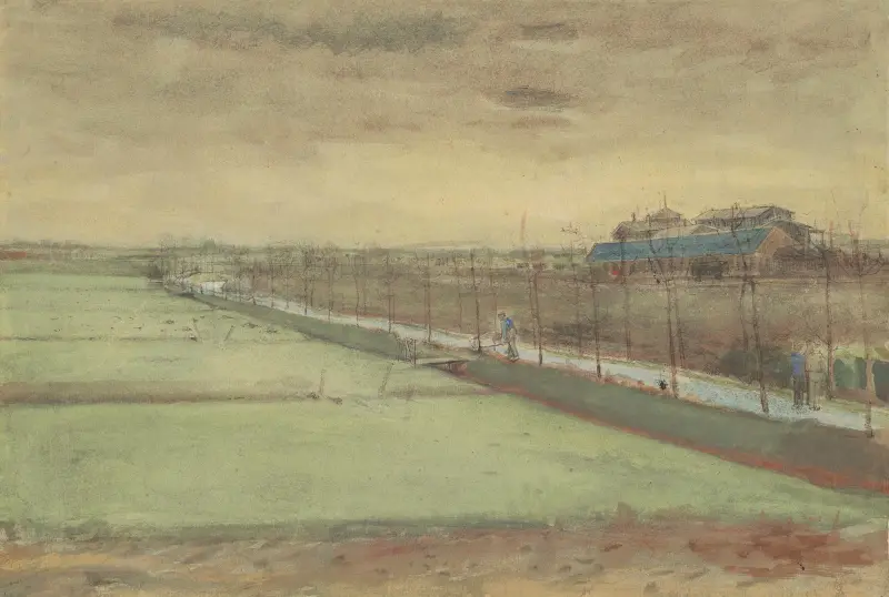 Ängar vid Rijswijk och Schenkweg av Vincent van Gogh