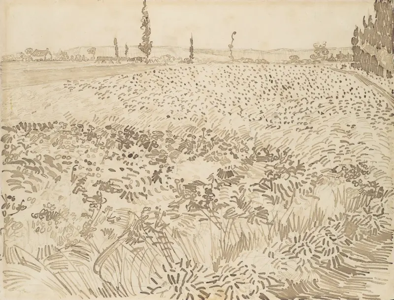 Wheat Field av Vincent van Gogh