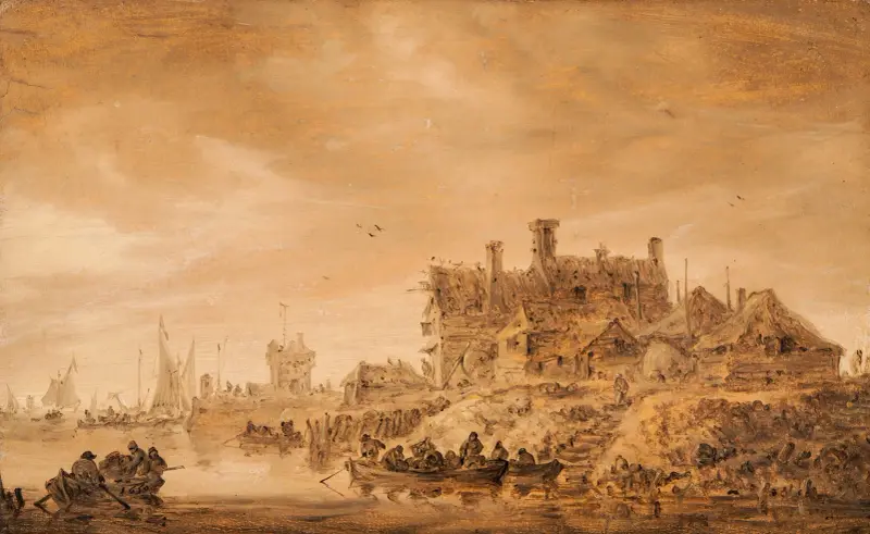 Küstenszene von Jan van Goyen
