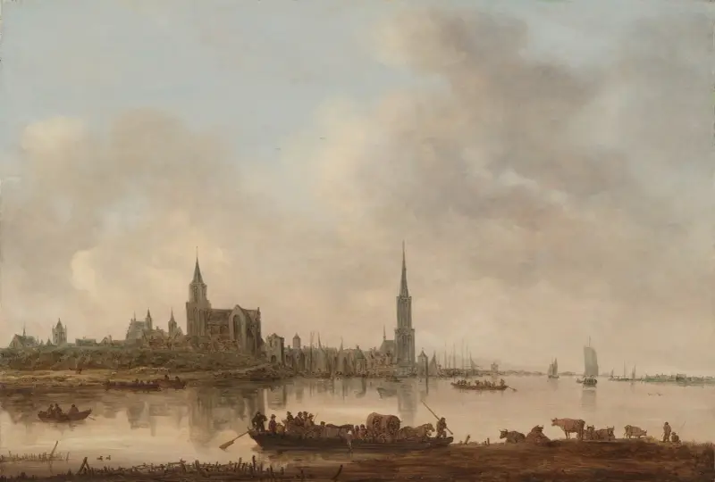 View of Emmerich av Jan van Goyen