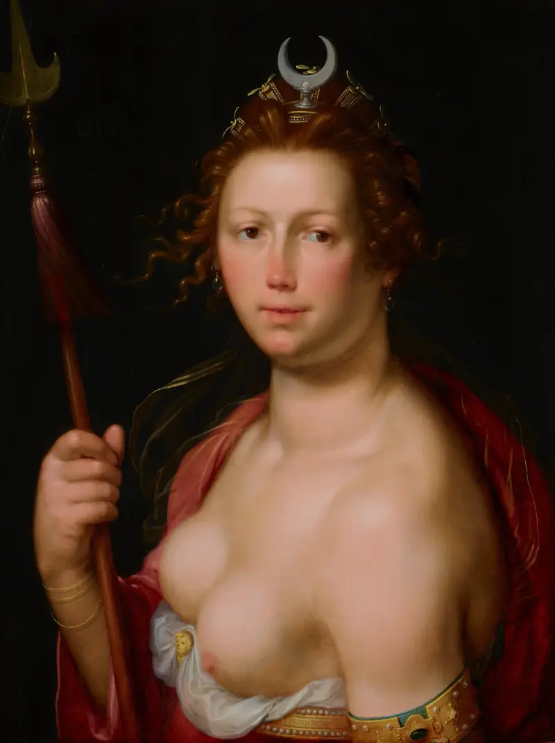 Diana som jaktgudinna av Cornelis Cornelisz Van Haarlem