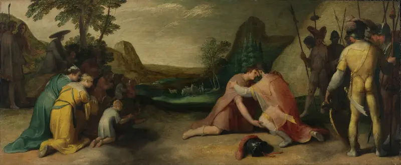 Jakob och Esaus möte av Cornelis Cornelisz Van Haarlem