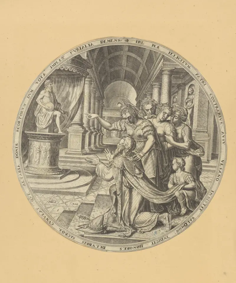 Salomos Götzendienst von Maarten Van Heemskerck