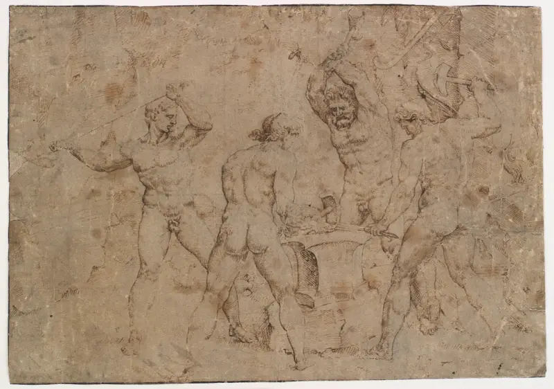 Vulkans smedie av Maarten Van Heemskerck