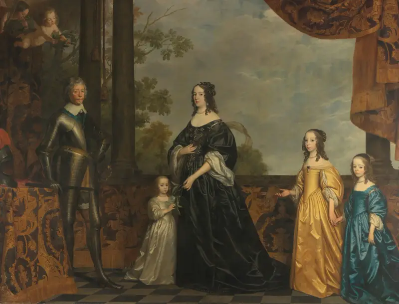 Friedrich Heinrich, seine Gemahlin Amalia von Solms und ihre drei jüngsten Töchter von Gerard van Honthorst