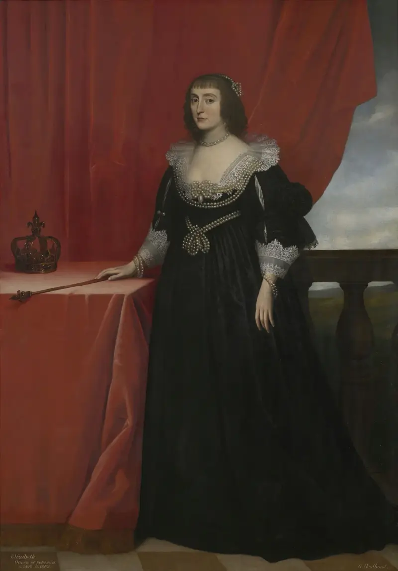 Porträt der Elizabeth Stuart, Königin von Böhmen von Gerard van Honthorst