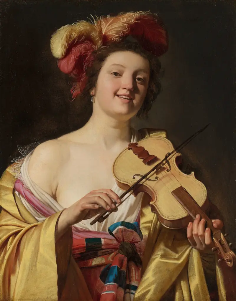 Der Geigenspieler von Gerard van Honthorst