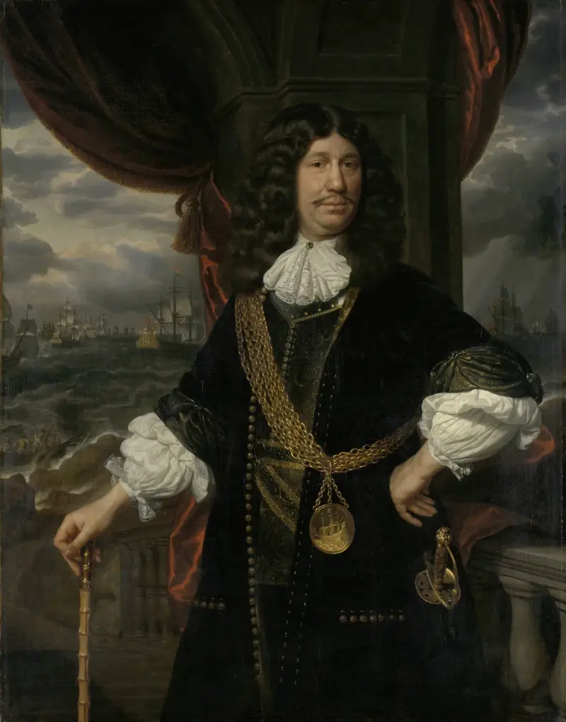 Porträtt av Mattheus van den Broucke (1620–1685), rådman i Indien av Samuel van Hoogstraten