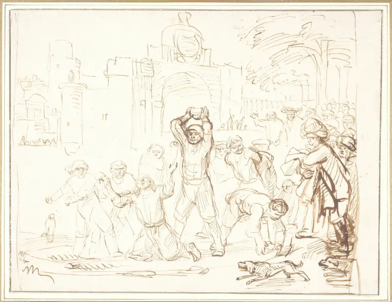 Steningen av Sankt Stefanus av Samuel van Hoogstraten