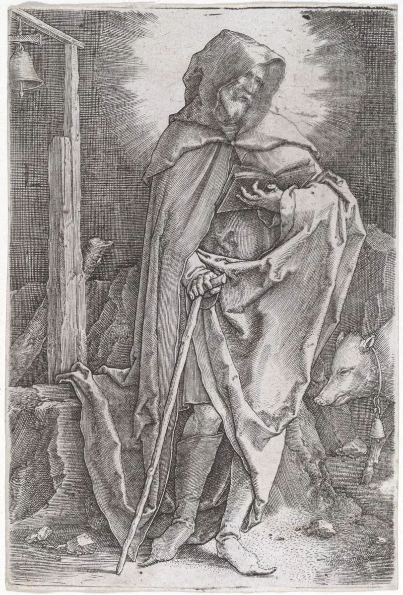 Der heilige Antonius von Lucas Van Leyden