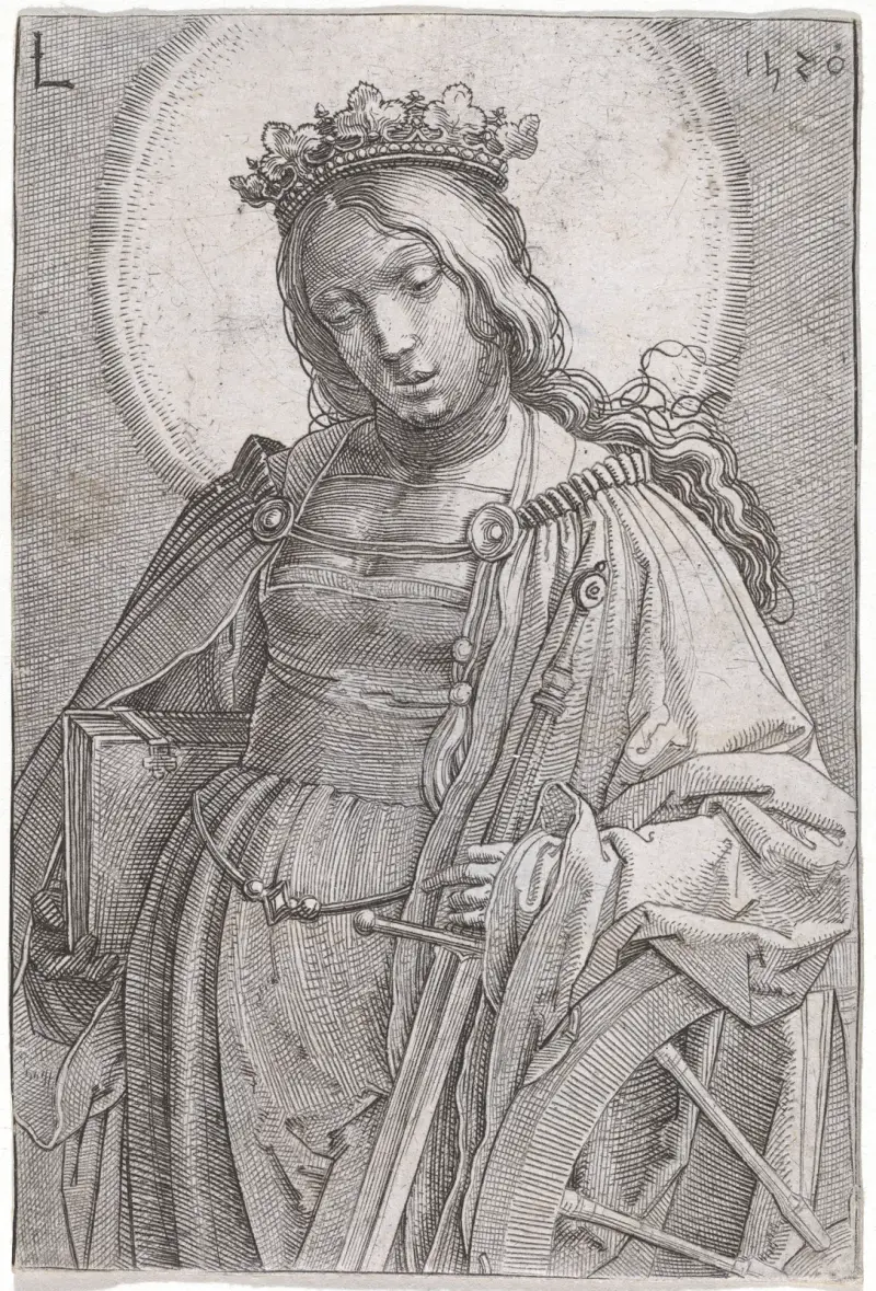 Die heilige Katharina von Lucas Van Leyden